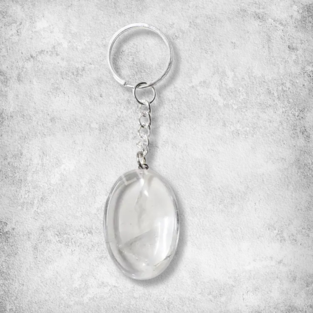 PORTE-CLÉS - PIERRE ROULÉE QUARTZ