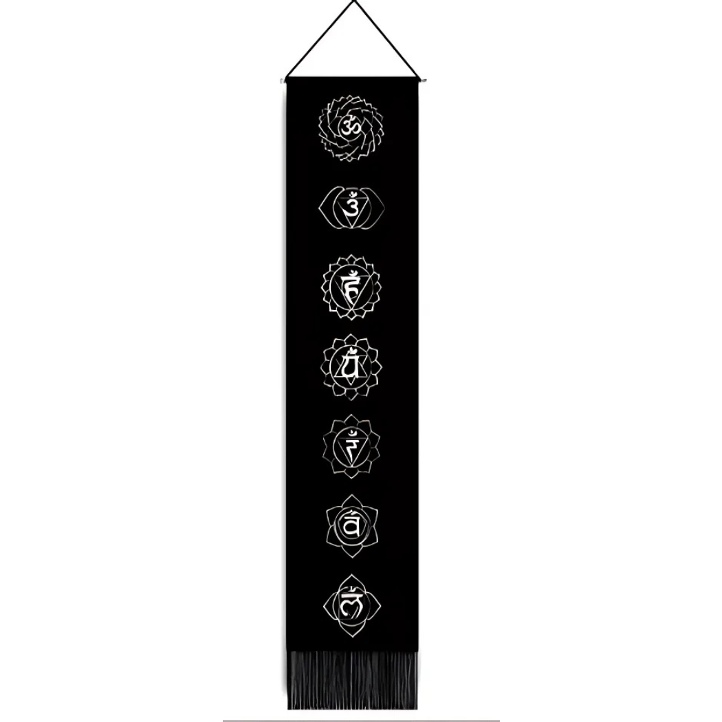 Bannière  Chakras Noir et Blanc