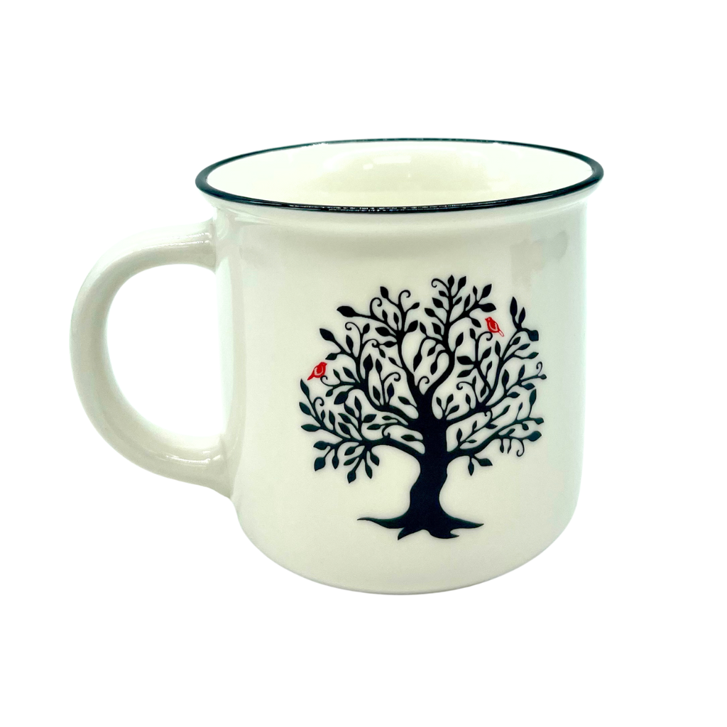 Tasse Arbre de vie avec oiseaux