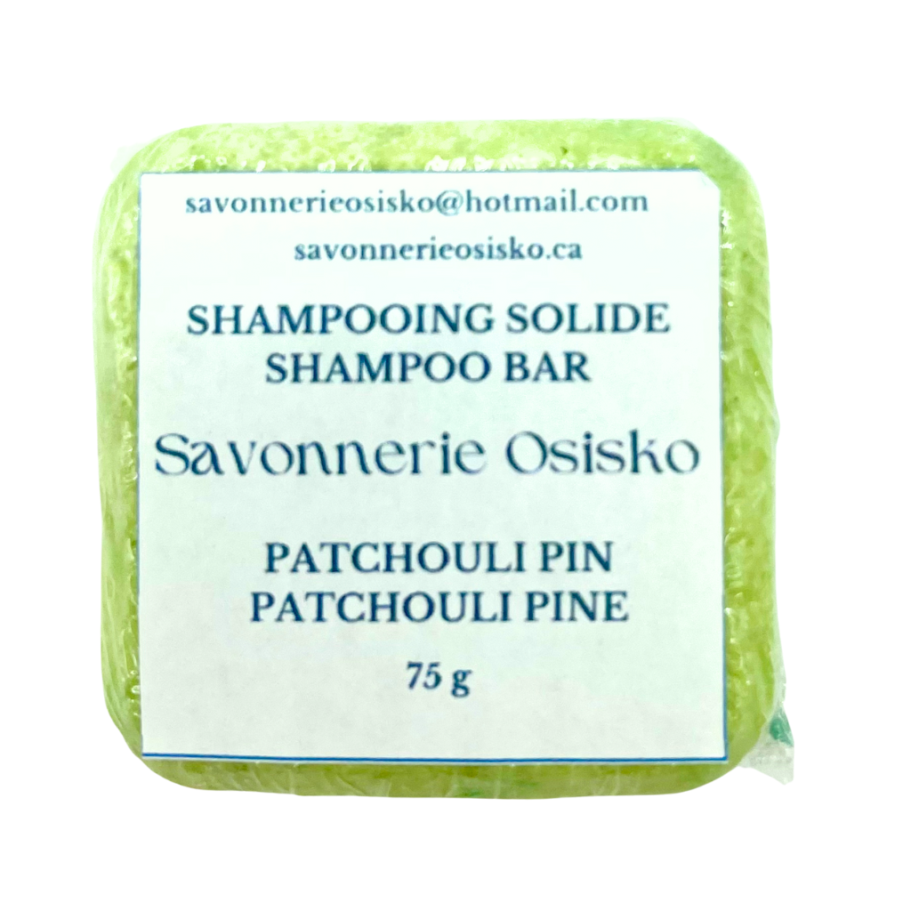Shampooing Solide au Patchouli Pin/huiles essentielles (cheveux gras)