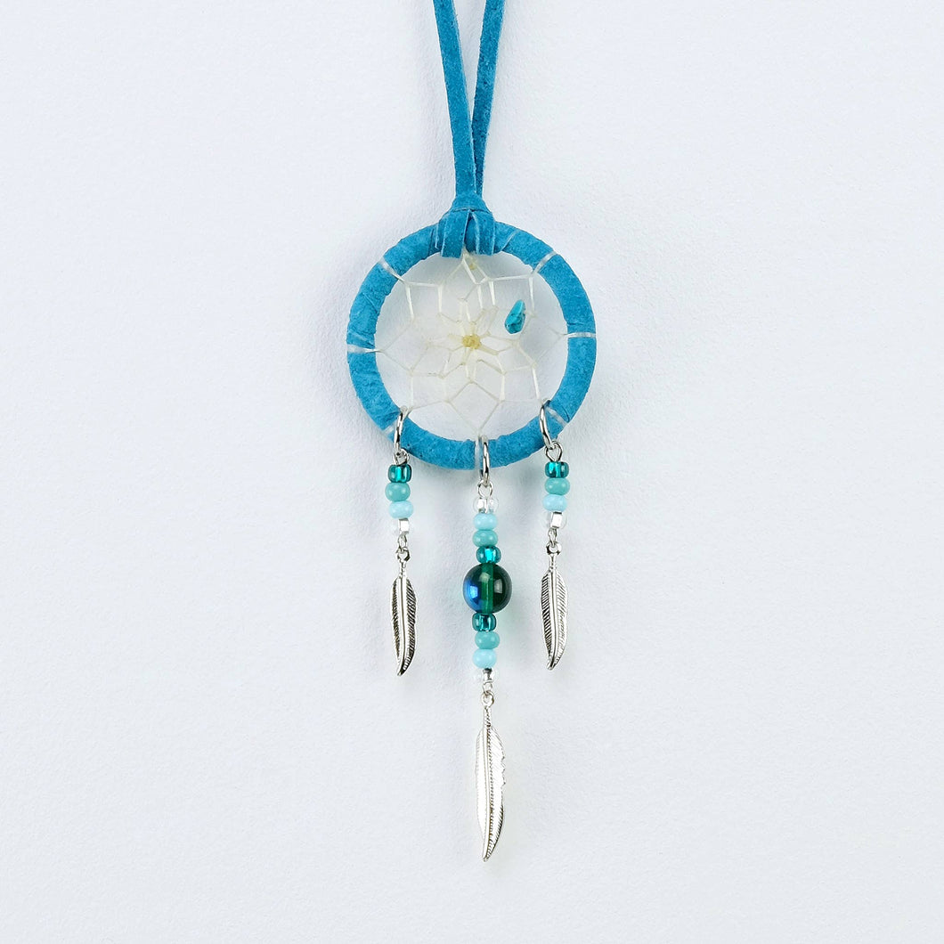 Attrape-rêves fantaisie en turquoise de 1,5 po