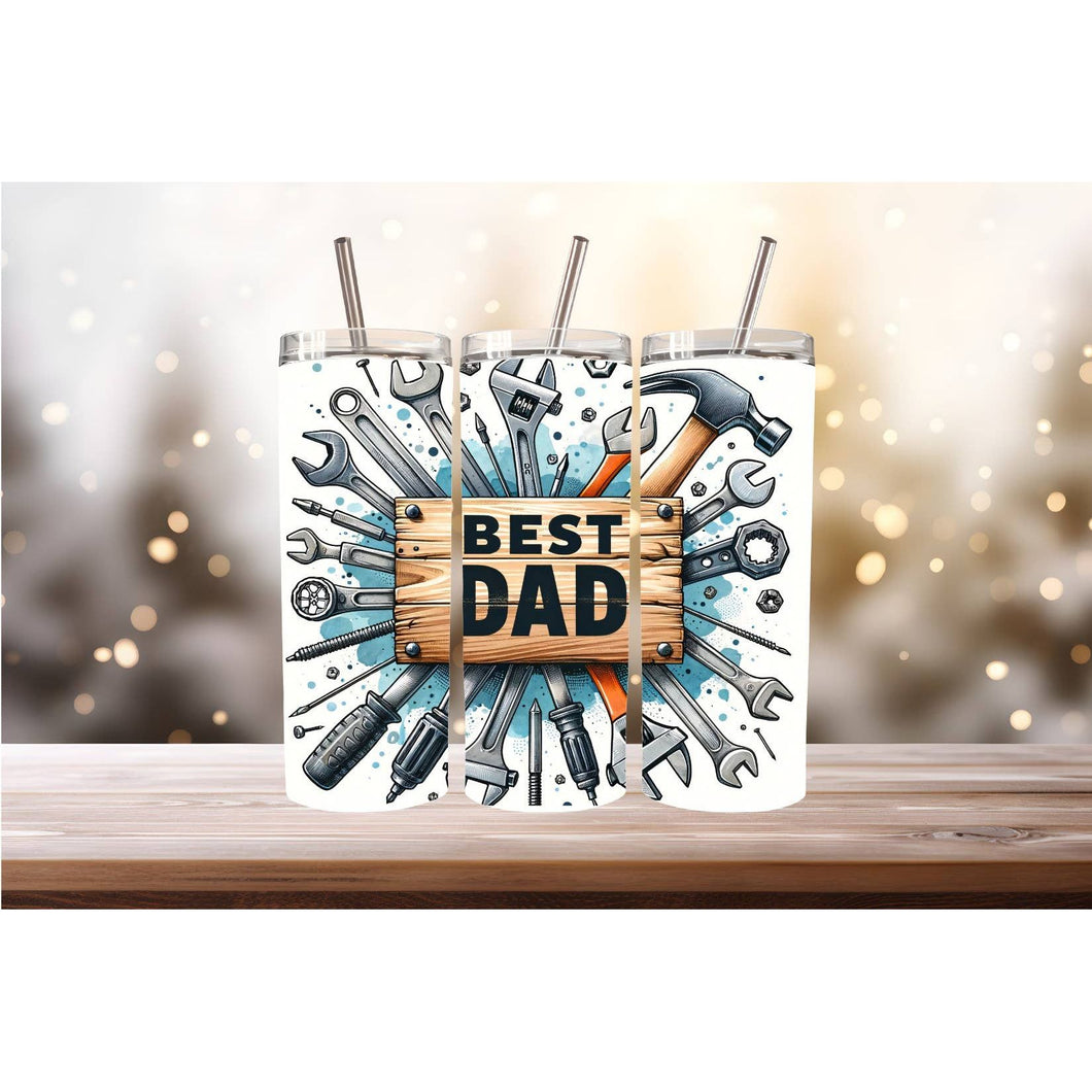 Gobelet Meilleur Papa, 20 oz. Acier Inoxydable