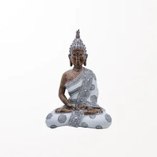 Charger l&#39;image dans la galerie, Statue de  Bouddha meditation foncé 5&quot;x3 1/4&quot;x7&quot;
