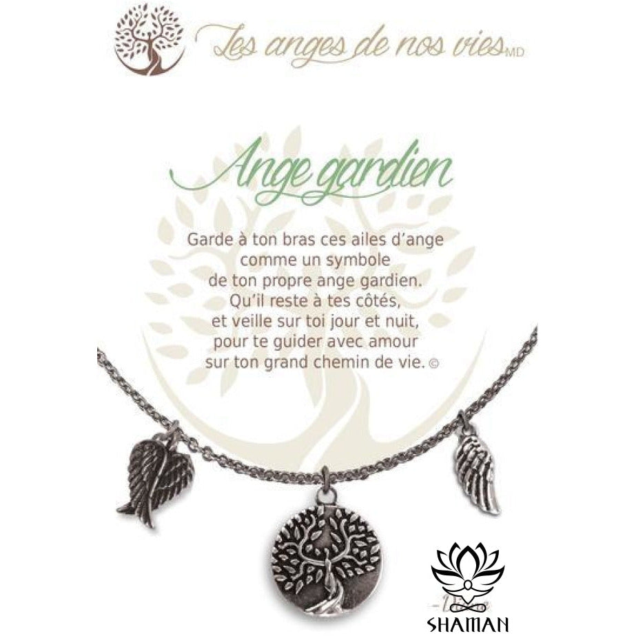 Ange Gardien Argent Collier