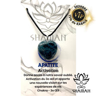 Apatite Coeur Sur Cordelette Pendentifs Shaman