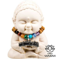 Bouddha Chakras Namaste Moine