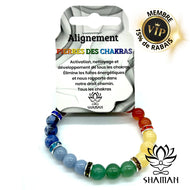 Bracelet Chakra Avec Rondelles Despacements Brillantes Bracelets