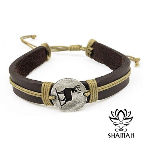 Bracelet De Cuir Wapiti Bracelet