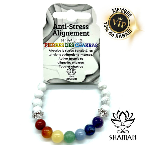 Bracelet De Howlite Et Chakra Bracelets