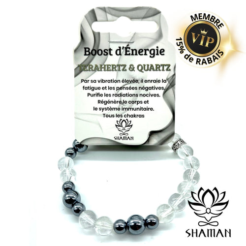 Bracelet De Terahertz Et Quartz Clair Bracelets