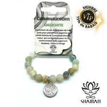 Charger l'image dans la galerie, Bracelet En Amazonite Breloque Arbre De Vie Bracelets
