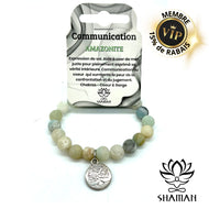 Bracelet En Amazonite Breloque Arbre De Vie Bracelets