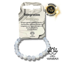 Charger l&#39;image dans la galerie, Bracelet En Opale Blanche 8Mm Bracelets

