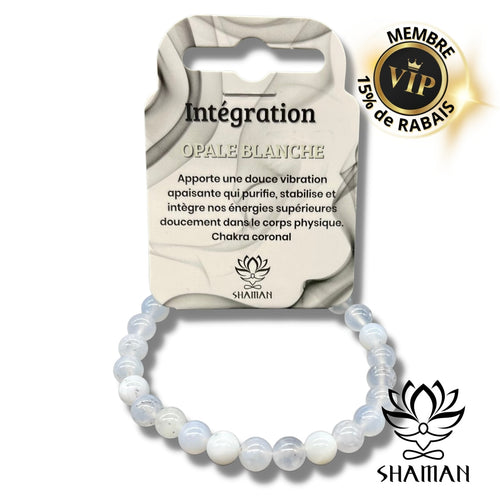 Bracelet En Opale Blanche 8Mm Bracelets