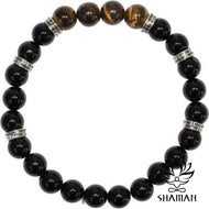 Bracelet Obsidienne Et Oeil De Tigre Bracelets