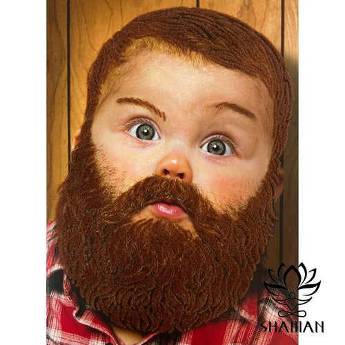 Carte Baby With Full Beard Anglais De Souhaits