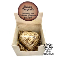 Coeur Aragonite Marron (Brun) Coeur