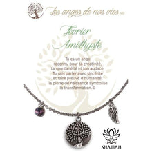 Charger l&#39;image dans la galerie, Février Améthyste Argent Bracelets

