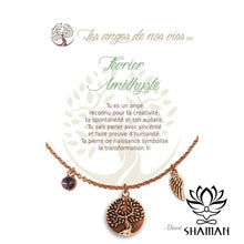 Charger l&#39;image dans la galerie, Février Améthyste Cuivre Collier

