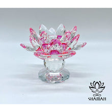 Charger l&#39;image dans la galerie, Fleur De Lotus En Cristal Feng Shui Rose/chandelier
