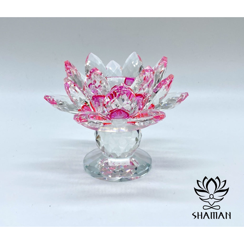 Fleur De Lotus En Cristal Feng Shui Rose/chandelier