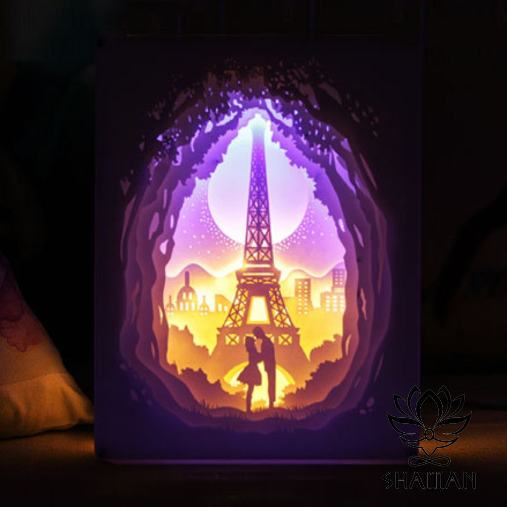 Lamour À Paris Cadre Lumineux