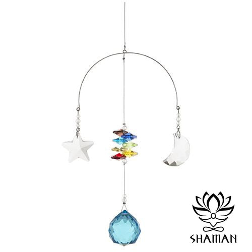 Mobile Arc-En-Ciel Terre Lune Et Étoile Chakra C312-2 Capteur De Soleil