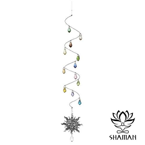 Mobile En Grande Spirale Avec Soleil Étain C314Lp Capteur De Soleil