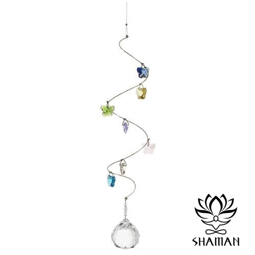 Mobile En Petite Spirale Avec Papillons Couleurs C314S Capteur De Soleil