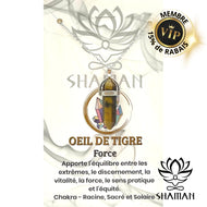 Oeil De Tigre Double Pointe Sur Chaine Pendentifs Shaman