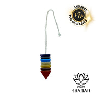 Pendule 7 Chakras Pyramides Inversés Pendule
