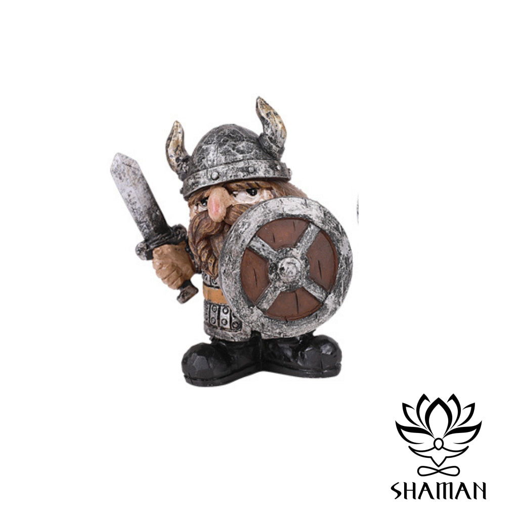 Petit Viking Avec Bouclier Statuette