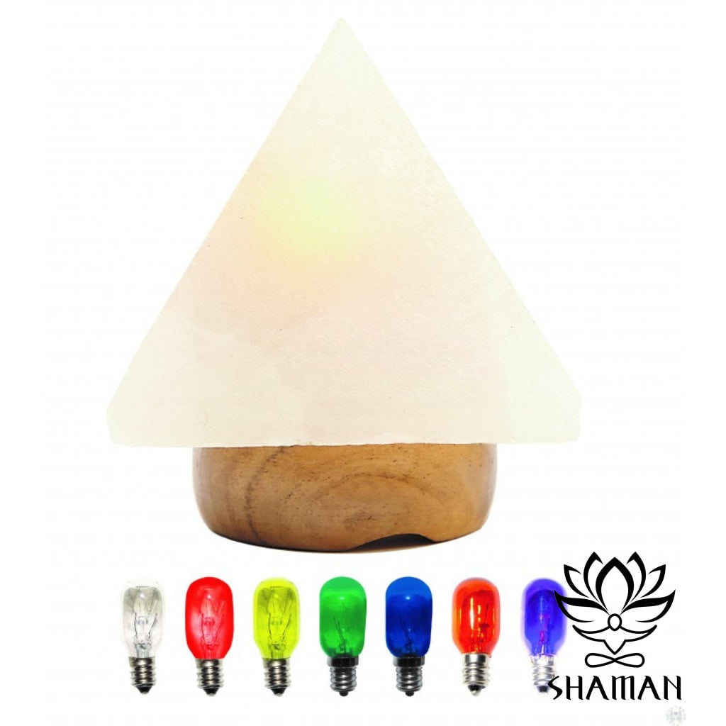 Pyramide Blanche Lampe De Sel Himalayen