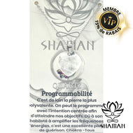 Quartz Coeur Sur Chaine Pendentifs Shaman