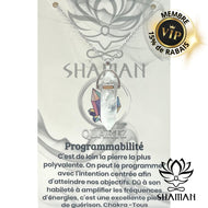 Quartz Double Pointe Sur Chaine Pendentifs Shaman