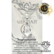 Quartz En Pointe De Diamant Sur Chaine Pendentifs Shaman