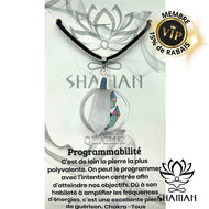 Quartz En Pointe De Diamant Sur Cordelette Pendentifs Shaman