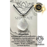 Sélénite Forme Variée Sur Cordelette Pendentifs Shaman
