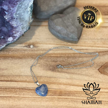 Charger l&#39;image dans la galerie, Sodalite Coeur Sur Chaine Pendentifs Shaman
