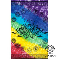 Tapisserie En Coton Lotus Chakras Draperie